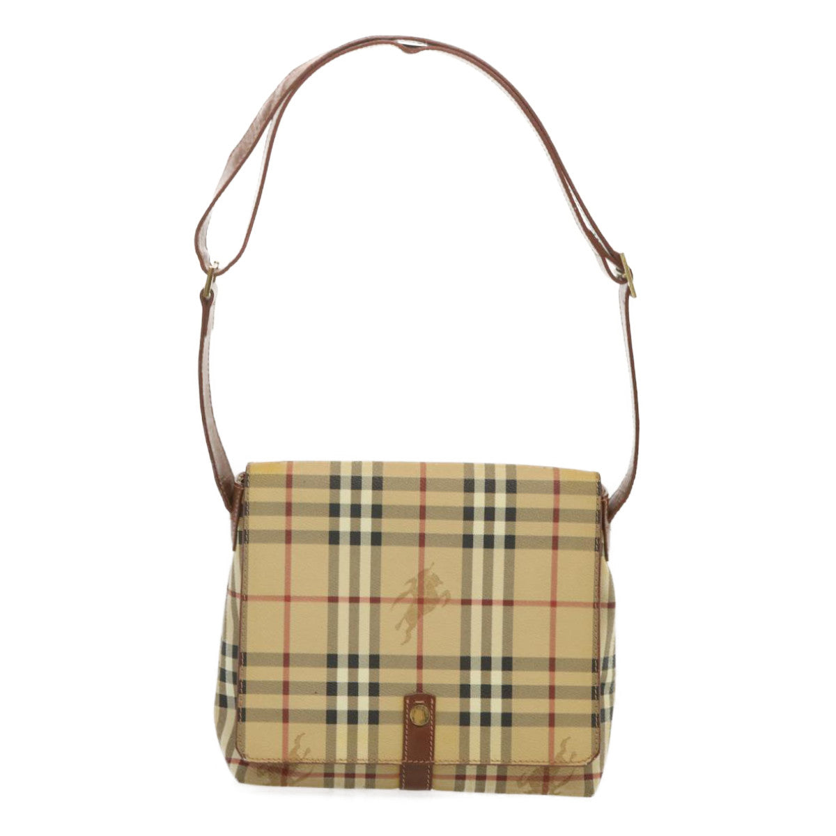Burberry Nova Brand Canvas White Shoulder Bag Style 13