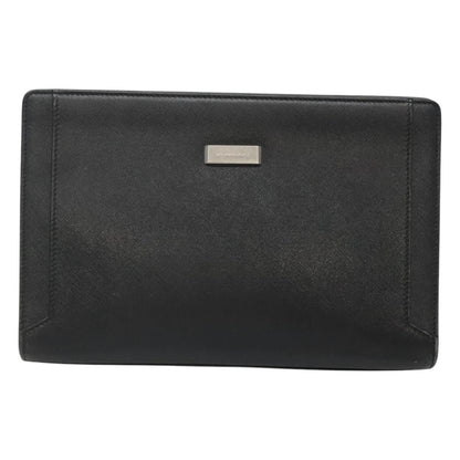 Burberry Black Leather Clutch Bag ( )