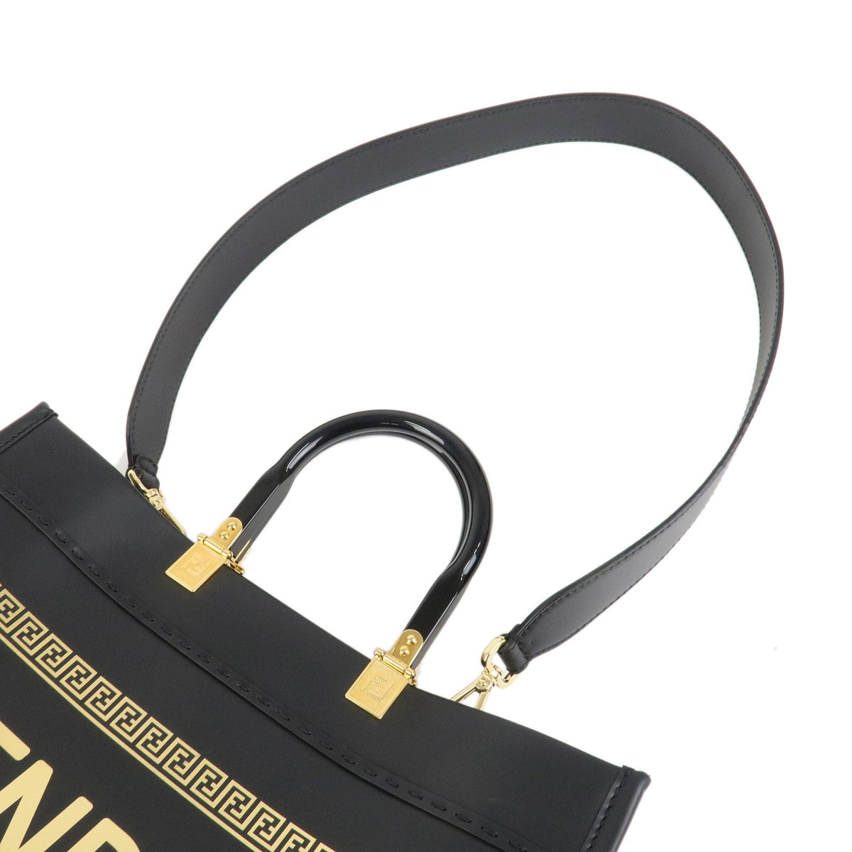 FENDI VERSACE FENDACE Leather Sunshine Medium Tote Bag 8BH386 Rovelle Bags