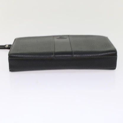 Burberry Brand Leather Black Clutch Bag Style 12
