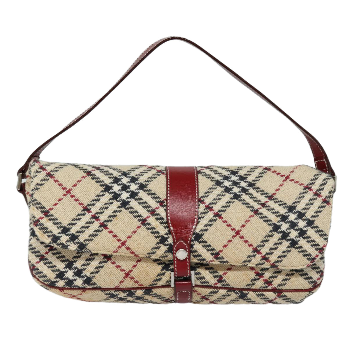 Burberry Nova Brand Check White Shoulder Bag Style 10