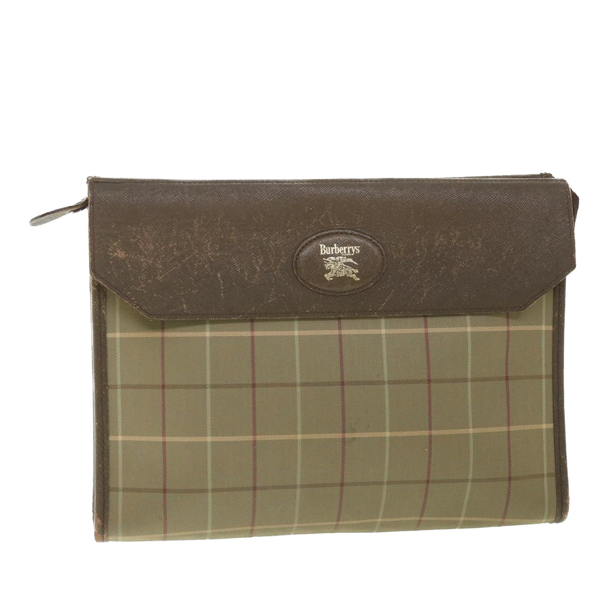 Burberry Brand Brown Clutch Bag Style 2