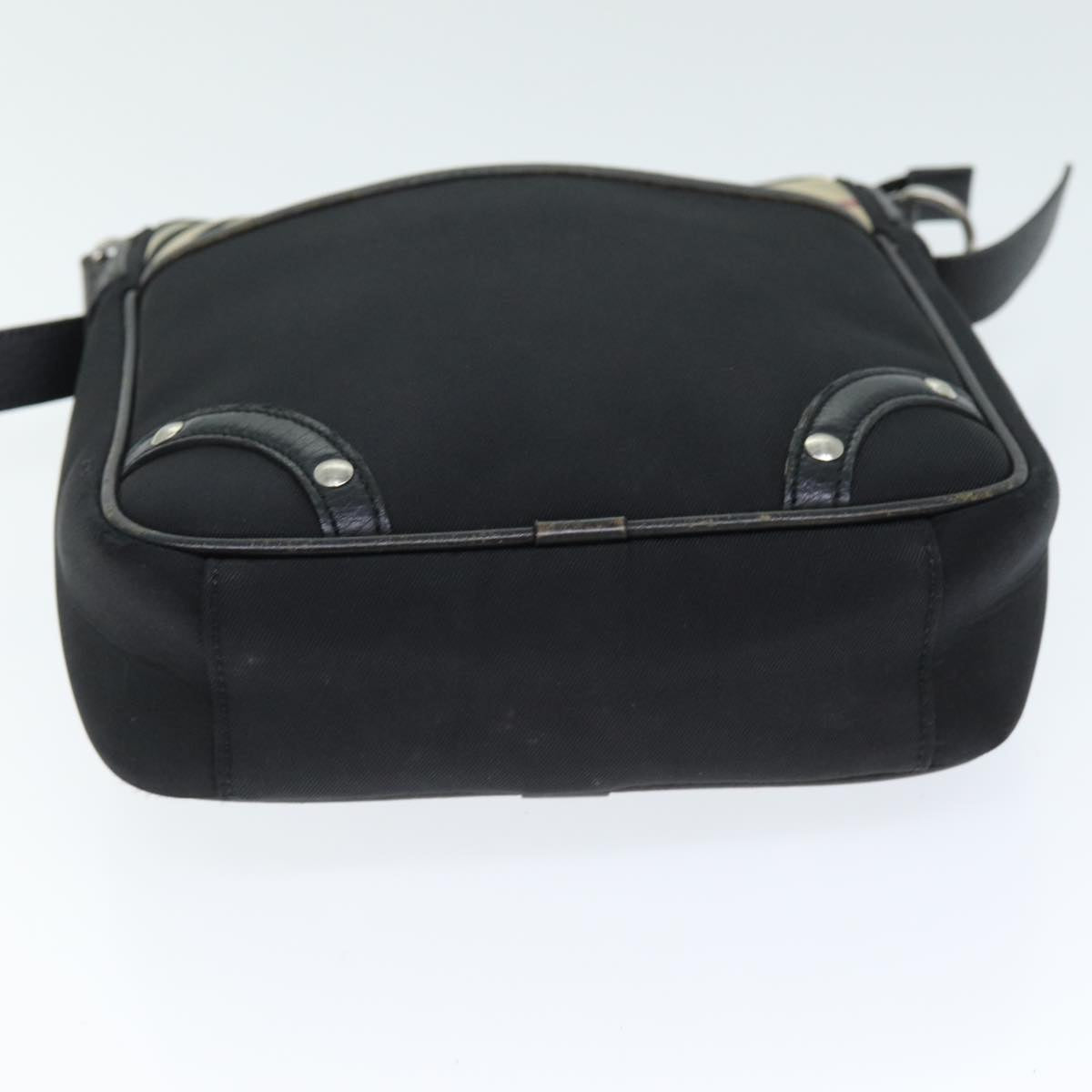 Burberry Nova Brand Canvas Black Shoulder Bag