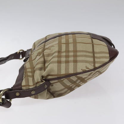 Burberry Nova Check Black Canvas Shoulder Bag ( )