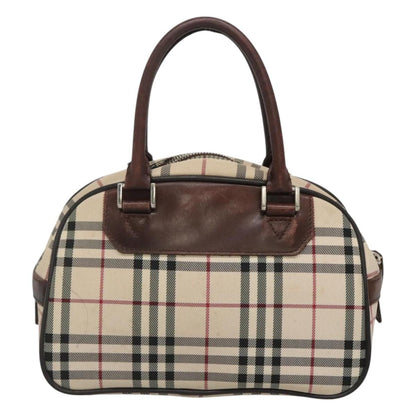 Burberry Nova Check Beige Canvas Handbag ( )