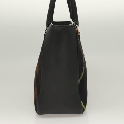 Burberry Nova Check Black Wool Handbag ( )