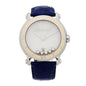 Stainless Steel Alligator 5 Diamond 42mm Happy Sport Quartz Watch