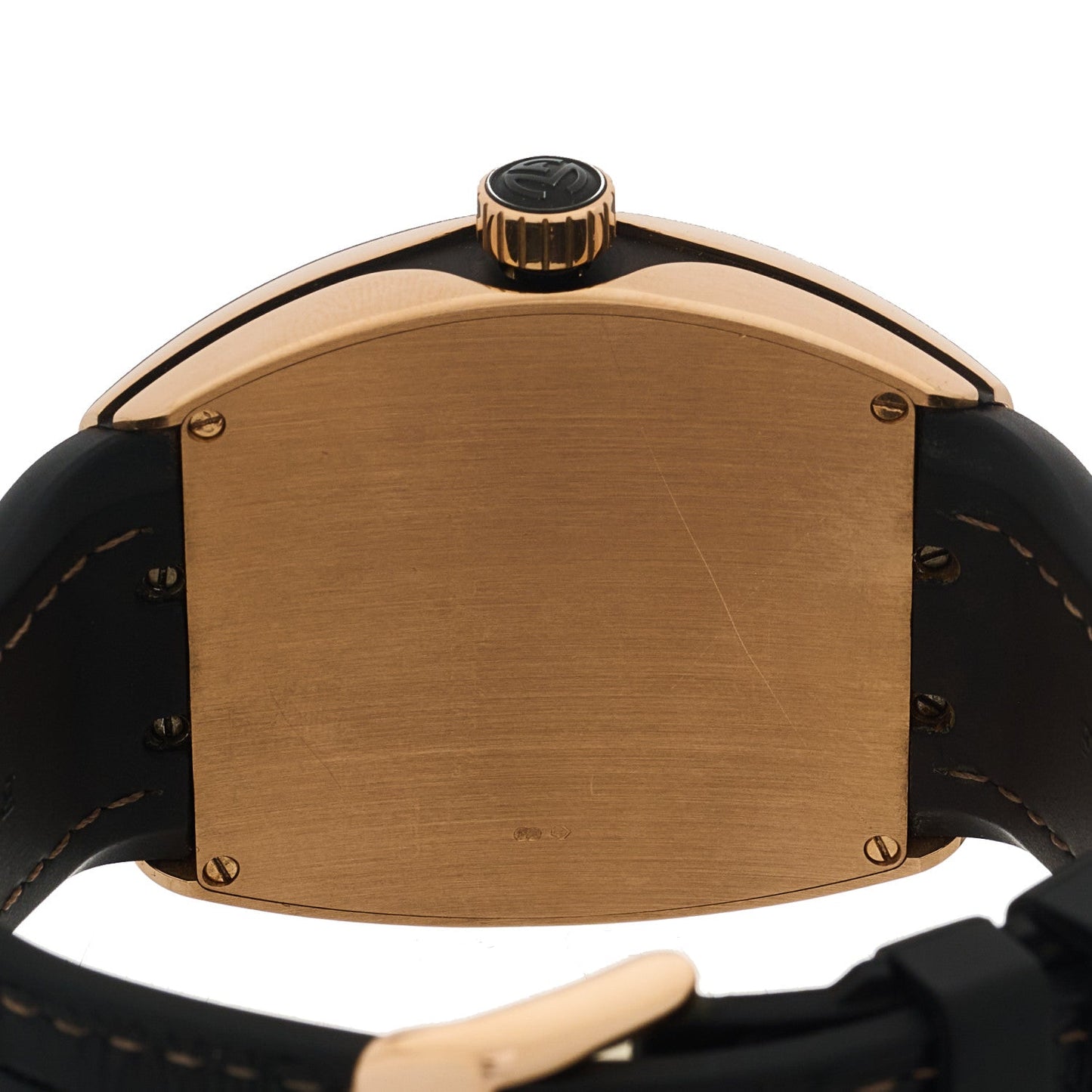 18K Rose Gold Alligator 45mm Vanguard Black Automatic Watch V45SCDT