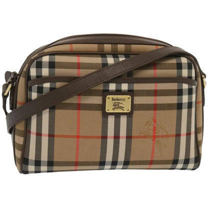 Burberry Nova Brand Canvas White Shoulder Bag Style 30