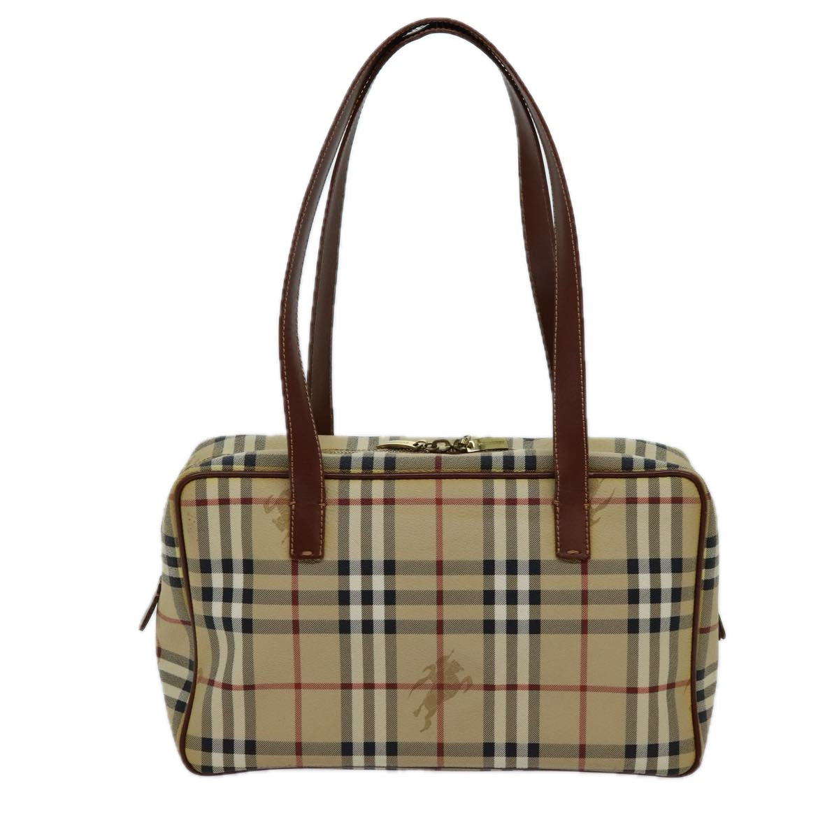 Burberry Nova Brand Canvas White Shoulder Bag Style 14