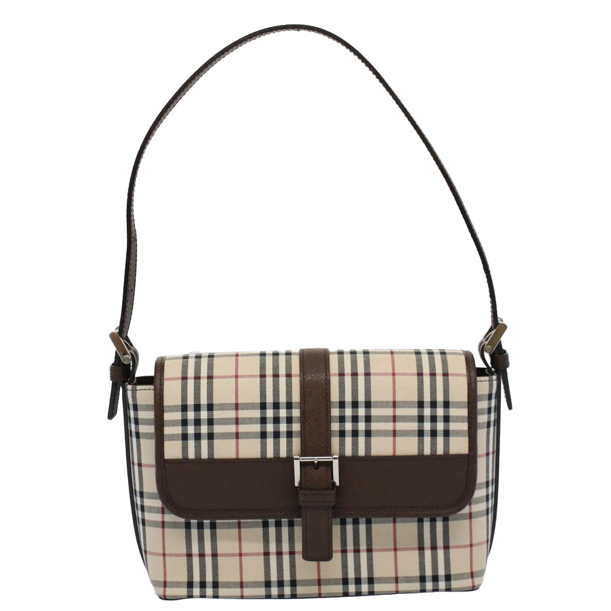 Burberry Nova Brand Check White Shoulder Bag Style 2