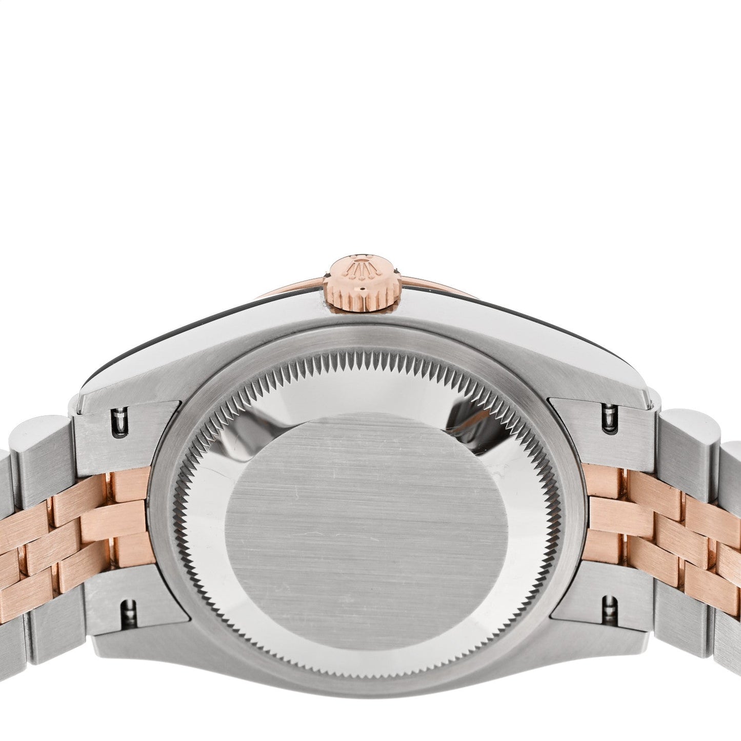 Stainless Steel 18K Everose Gold 36mm Oyster Perpetual Datejust Watch White Roman 126231