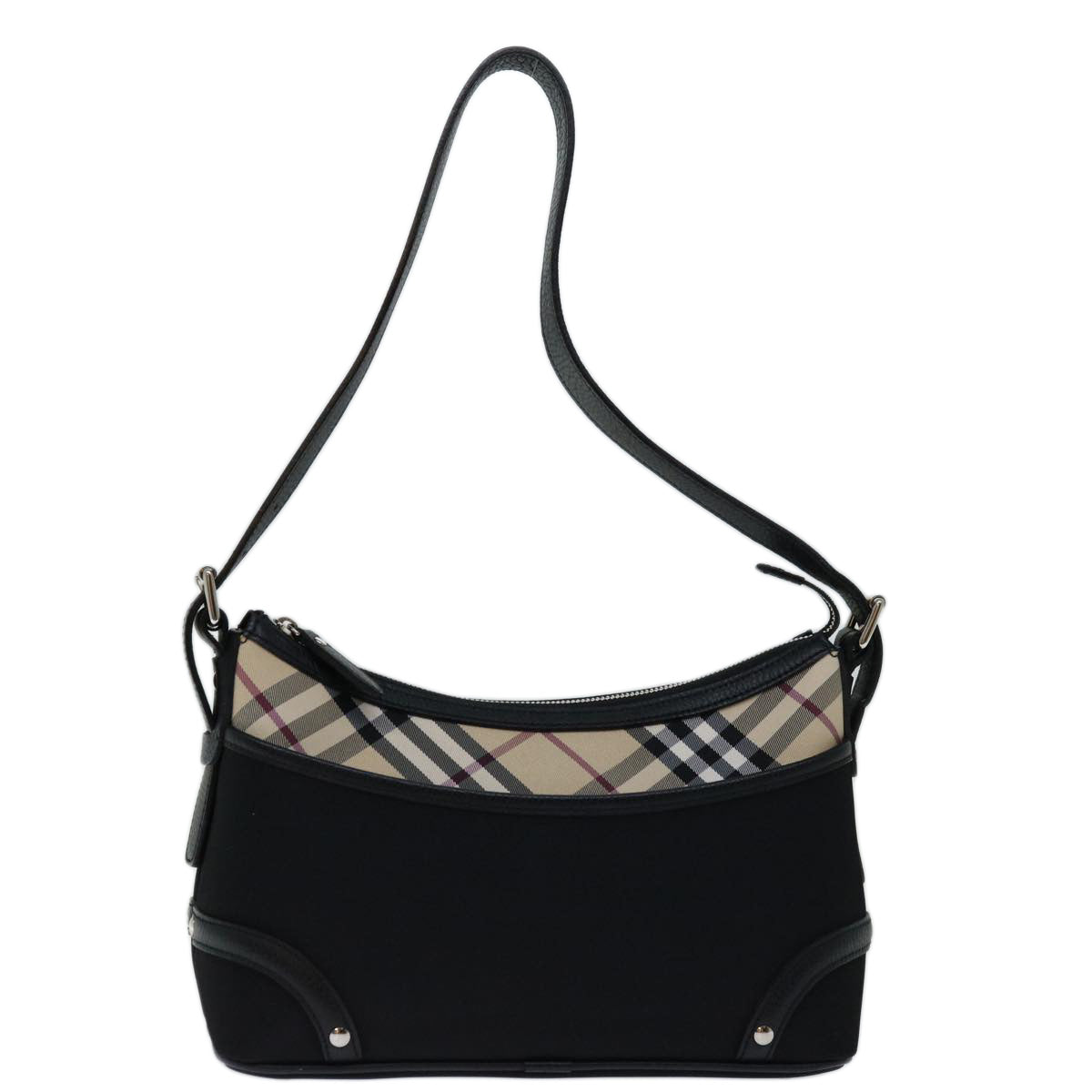 Burberry Nova Brand Check Black Shoulder Bag Style 2