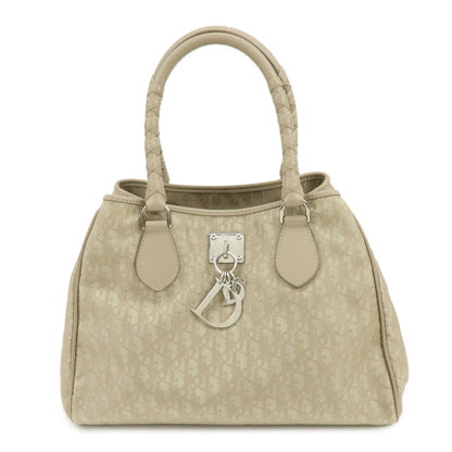 Christian Dior Romantic Trotter Pvc Leather Hand Tote Bag Beige Rovelle Bags