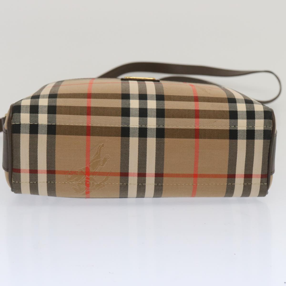 Burberry Nova Brand Canvas White Shoulder Bag Style 30