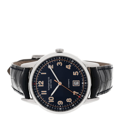 Stainless Steel Alligator 40mm CT60 3-Hand Automatic Watch Blue