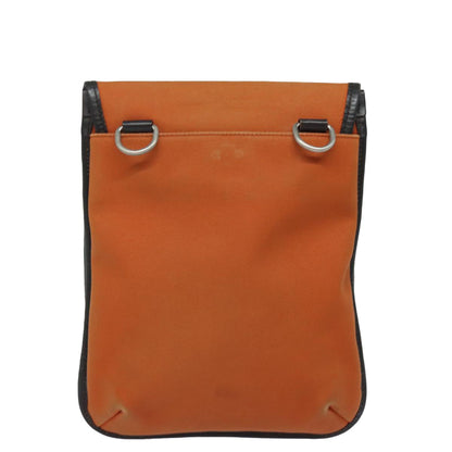 Burberry Brand Canvas Orange Shoulder Bag