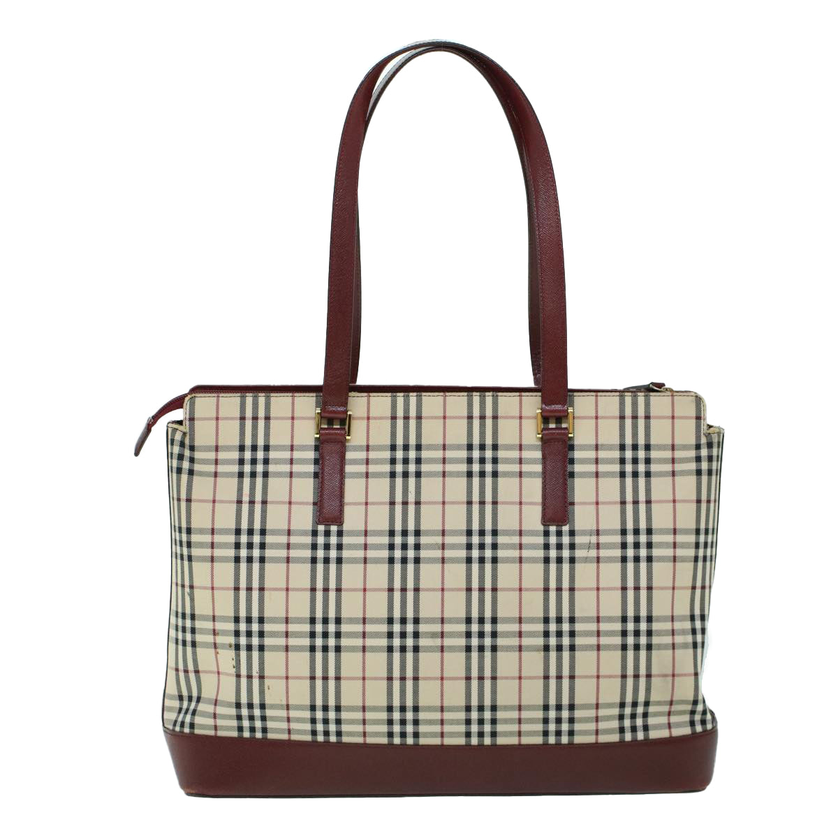 Burberry Nova Brand Canvas White Tote Bag Style 10