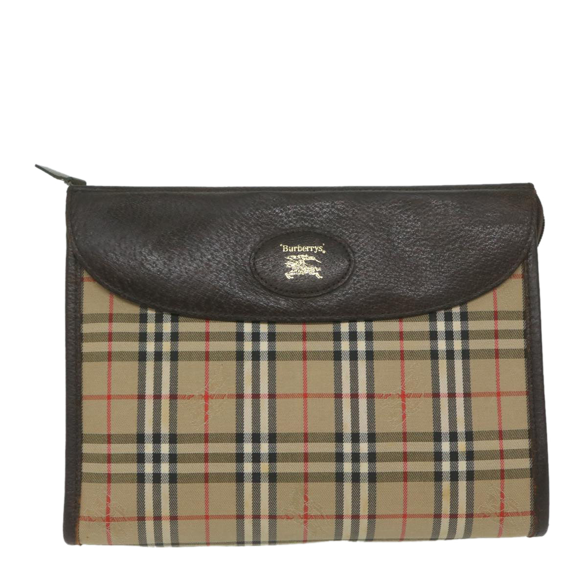Burberry Brand Canvas White Clutch Bag Style 3