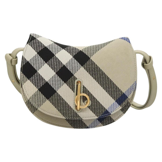 Burberry Grey Canvas Shoulder Bag ( )
