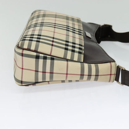 Burberry Nova Check Beige Canvas Shoulder Bag ( )