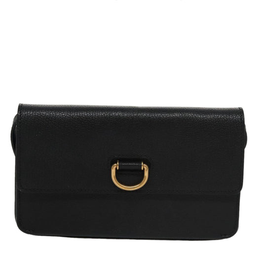 Burberry Black Leather Shoulder Bag ( )