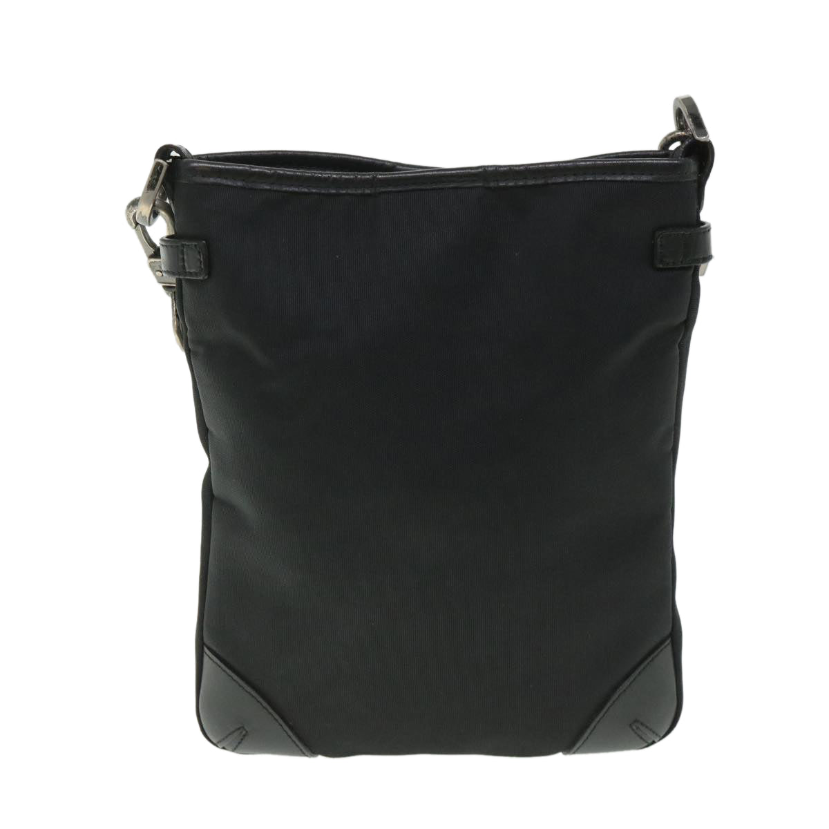 Burberry Label Brand Canvas Black Shoulder Bag