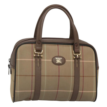 Burberry Nova Check Brown Canvas Handbag ( )