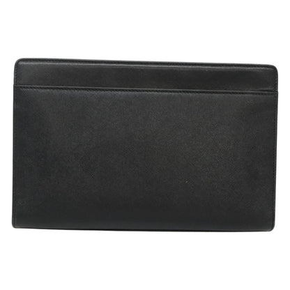 Burberry Black Leather Clutch Bag ( )