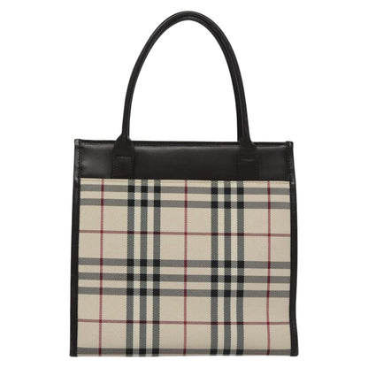 Burberry Nova Check Beige Canvas Handbag ( )