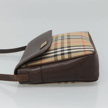 Burberry Nova Check Beige Canvas Shoulder Bag ( )
