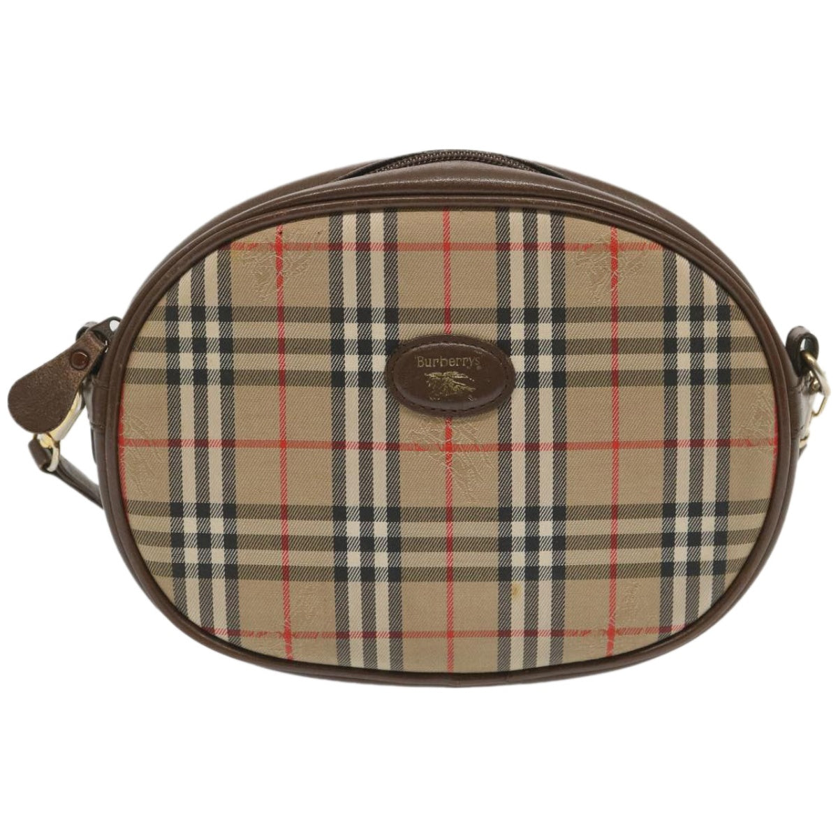 Burberry Nova Brand Canvas White Shoulder Bag Style 29