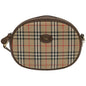 Burberry Nova Brand Canvas White Shoulder Bag Style 29