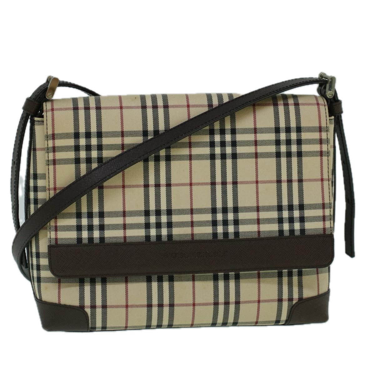Burberry Brand Canvas White Shoulder Bag Style 3