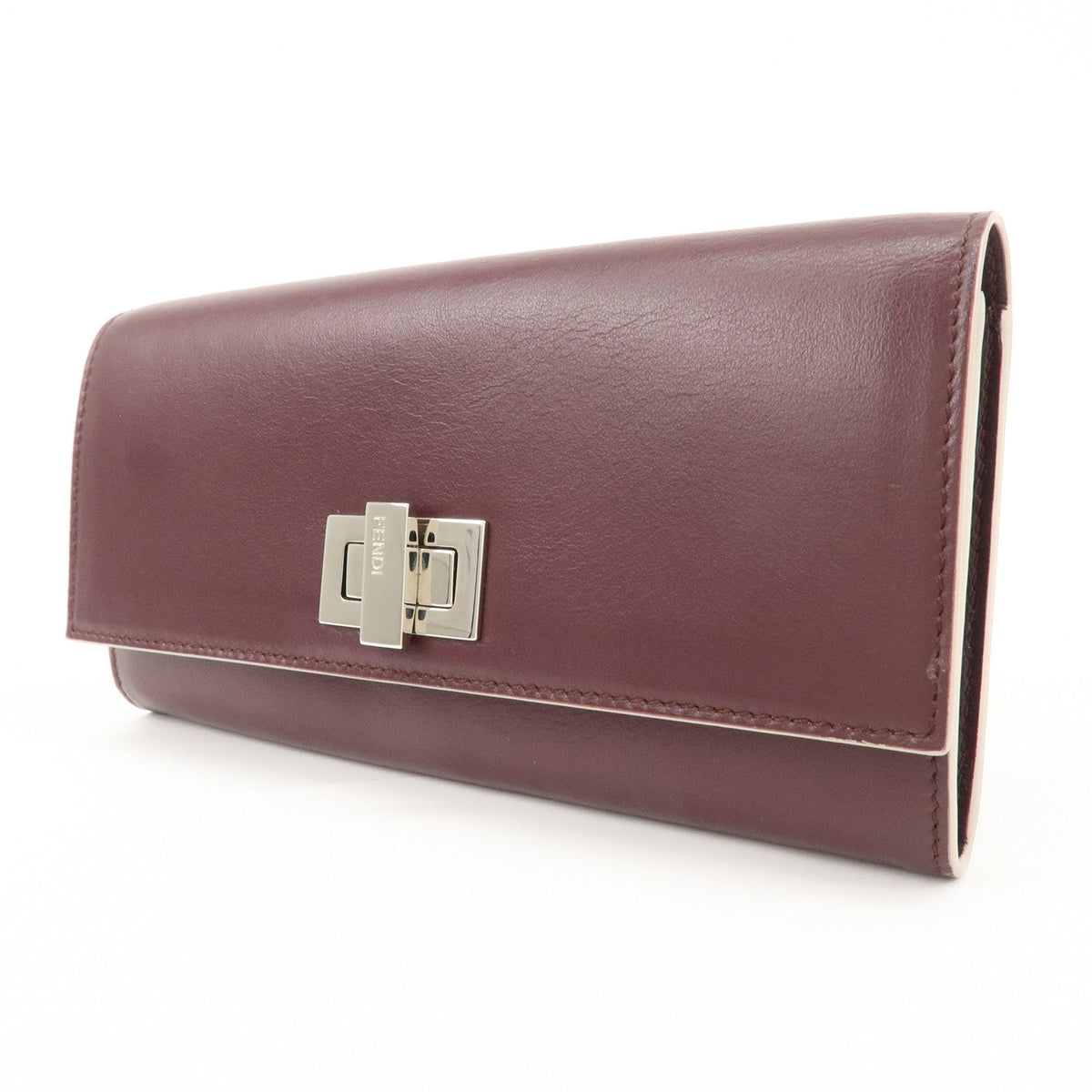 FENDI Peekaboo Leather Bi-fold Continental Wallet Long Wallet 8M0377 Rovelle Bags