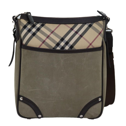 Burberry Nova Brand Canvas White Shoulder Bag Style 47