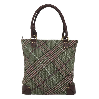 Burberry Green Wool Tote Bag ( )