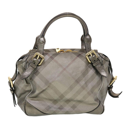 Burberry Brand Leather Silver Shoulder Bag Style 2