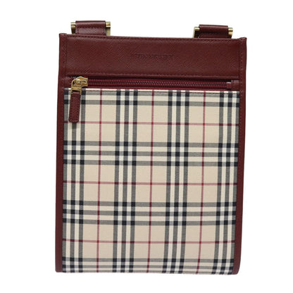 Burberry Nova Brand Canvas White Shoulder Bag Style 51
