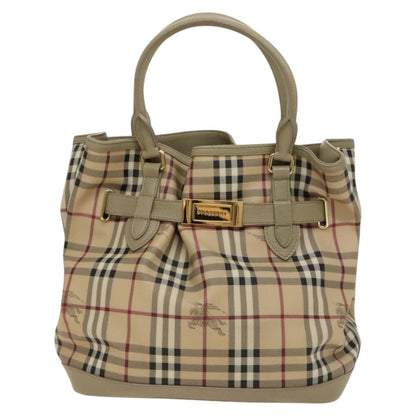 Burberry Nova Check Beige Canvas Handbag ( )