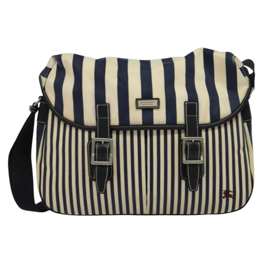 Burberry Black Label White Canvas Shoulder Bag ( )