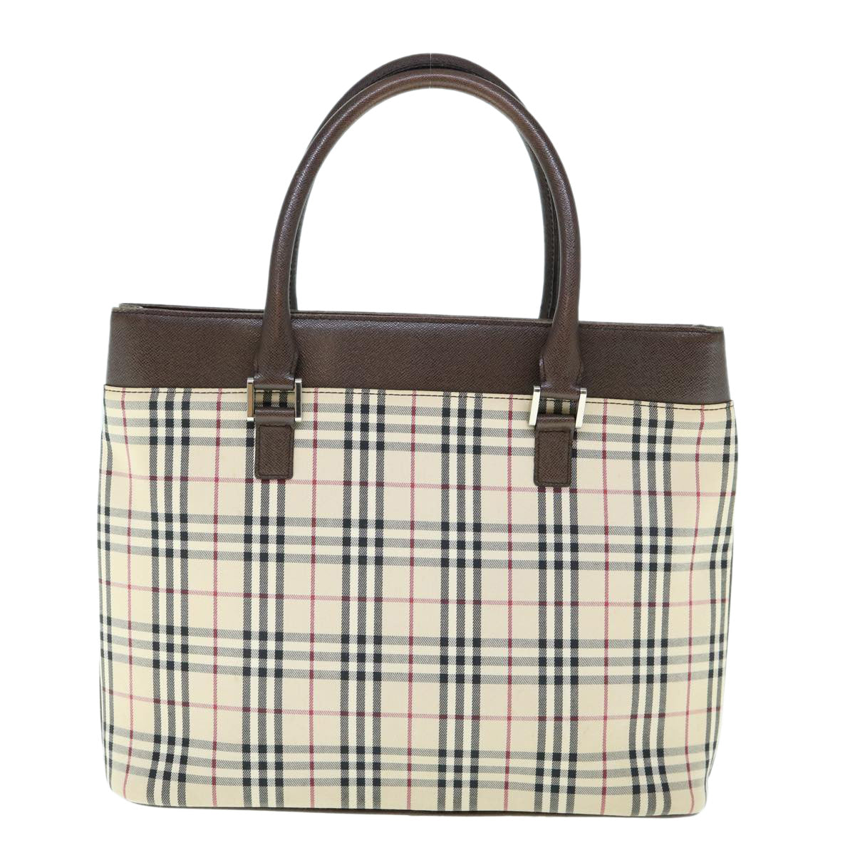 Burberry Nova Brand Canvas White Tote Bag Style 18