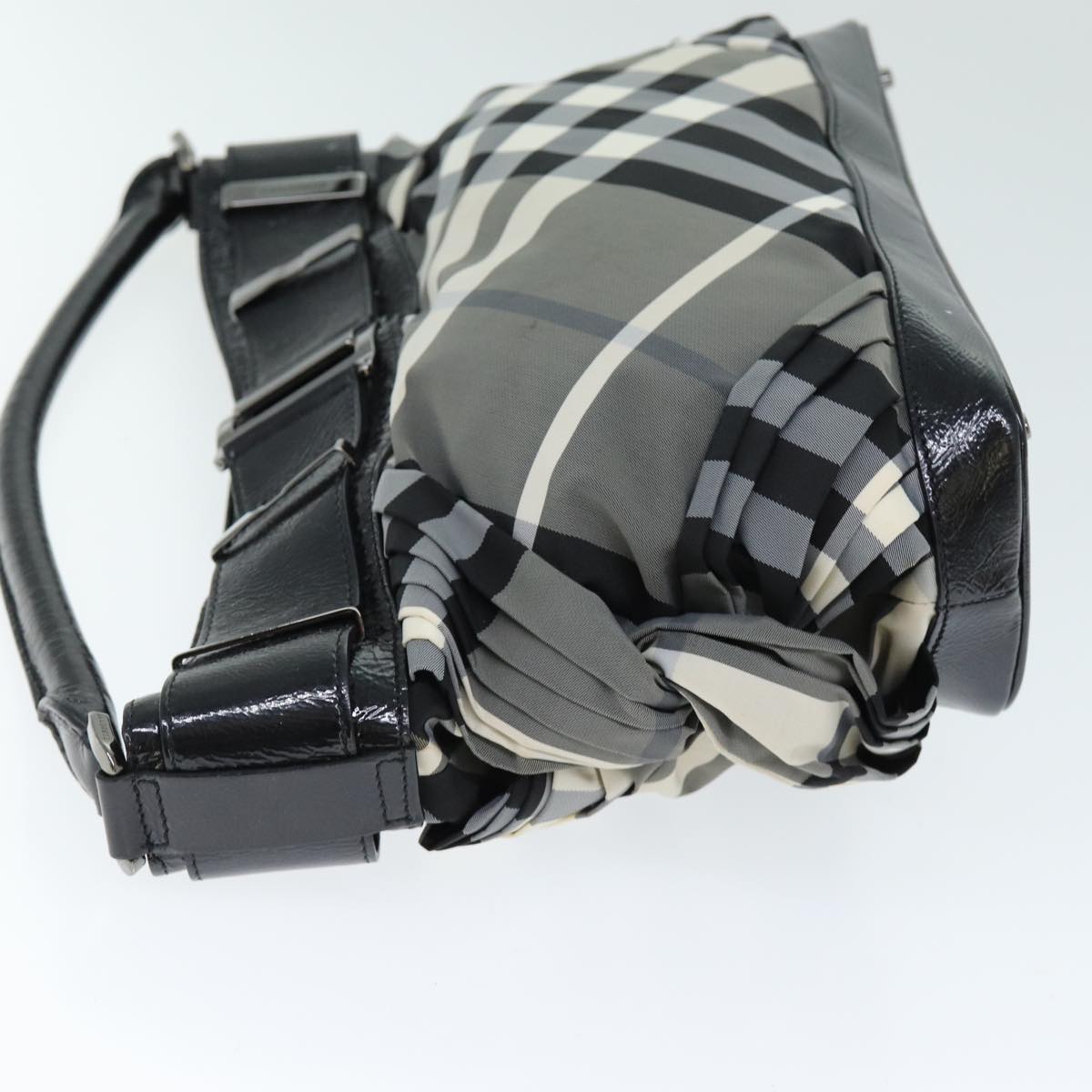 Burberry Nova Brand Check Gray Shoulder Bag