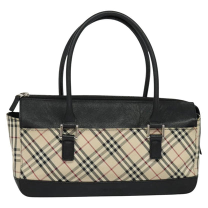 Burberry Nova Check Beige Canvas Handbag ( )
