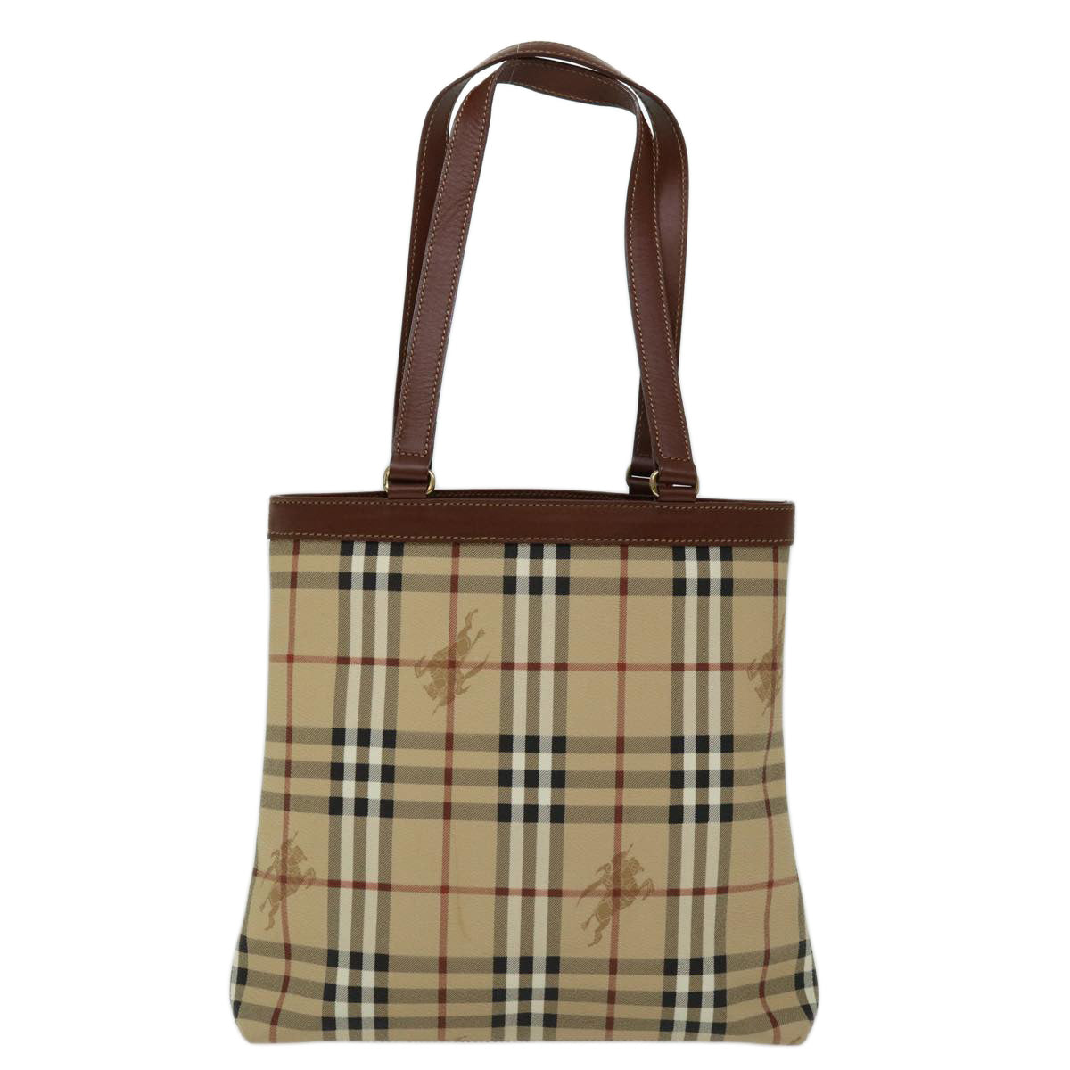 Burberry Nova Brand Canvas White Tote Bag Style 15