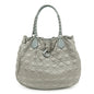 Christian Dior Cannage Nylon Leather Tote Bag Shoulder Bag Gray Rovelle Bags