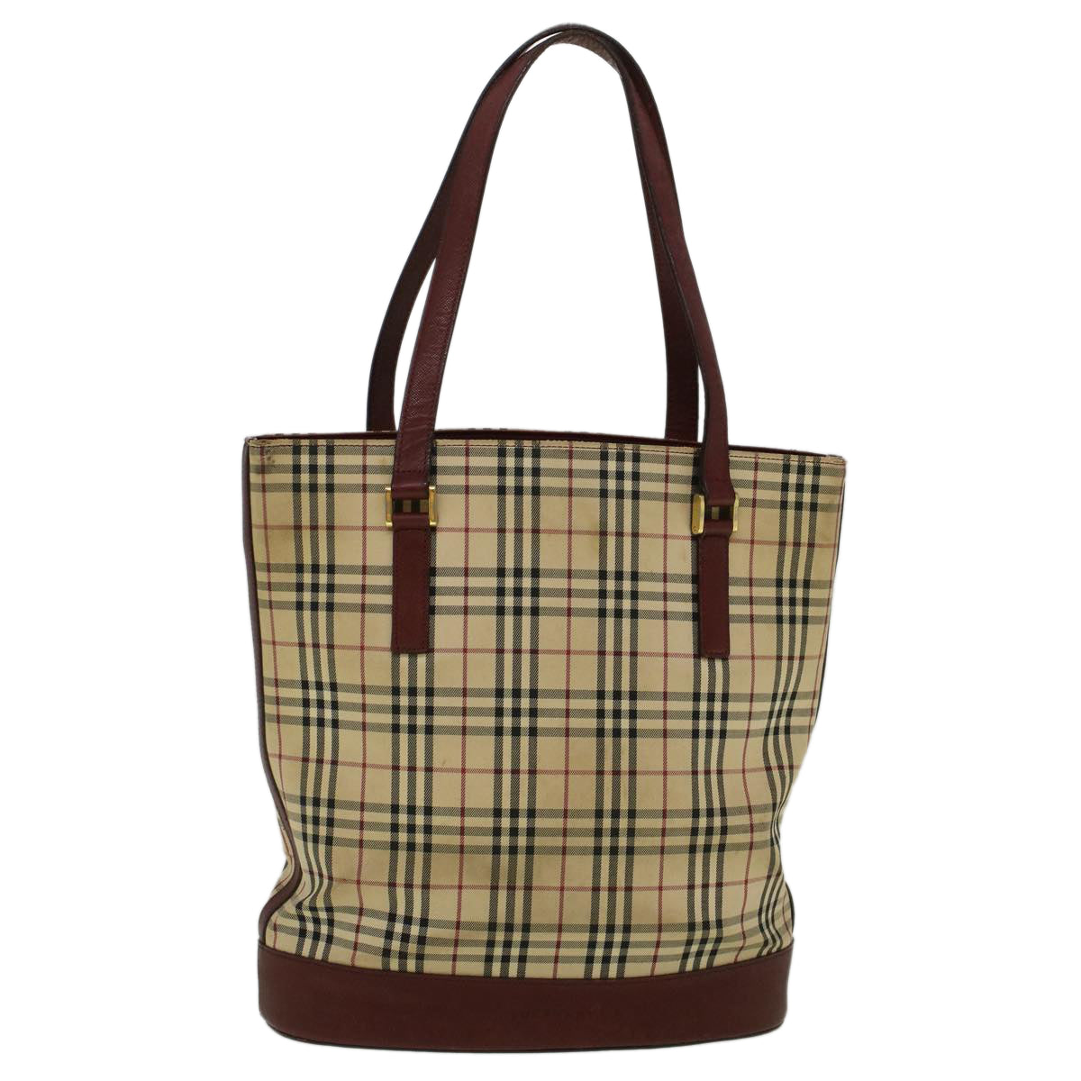 Burberry Nova Brand Canvas White Tote Bag Style 14