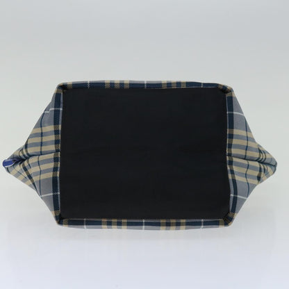 Burberry Label Brand Canvas Blue Handbag Style 10