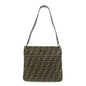 FENDI Zucca Canvas Leather Shoulder Bag Brown Black 83150820992 Rovelle Bags