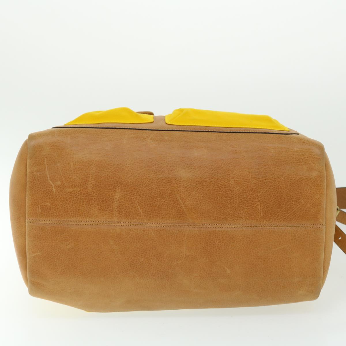 Burberry Brand Canvas Yellow Shoulder Bag